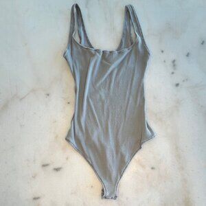 SKIMS I COTTON RIBBED TANK BODYSUIT I PACIFIC I M